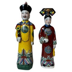 Early 20th century Pair of Chinese Porcelain Sculpture, 1900s