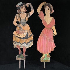 Early 20th century pair of Fairground Figures