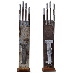 Early 20th Century Pair of Glove Molds in Metal