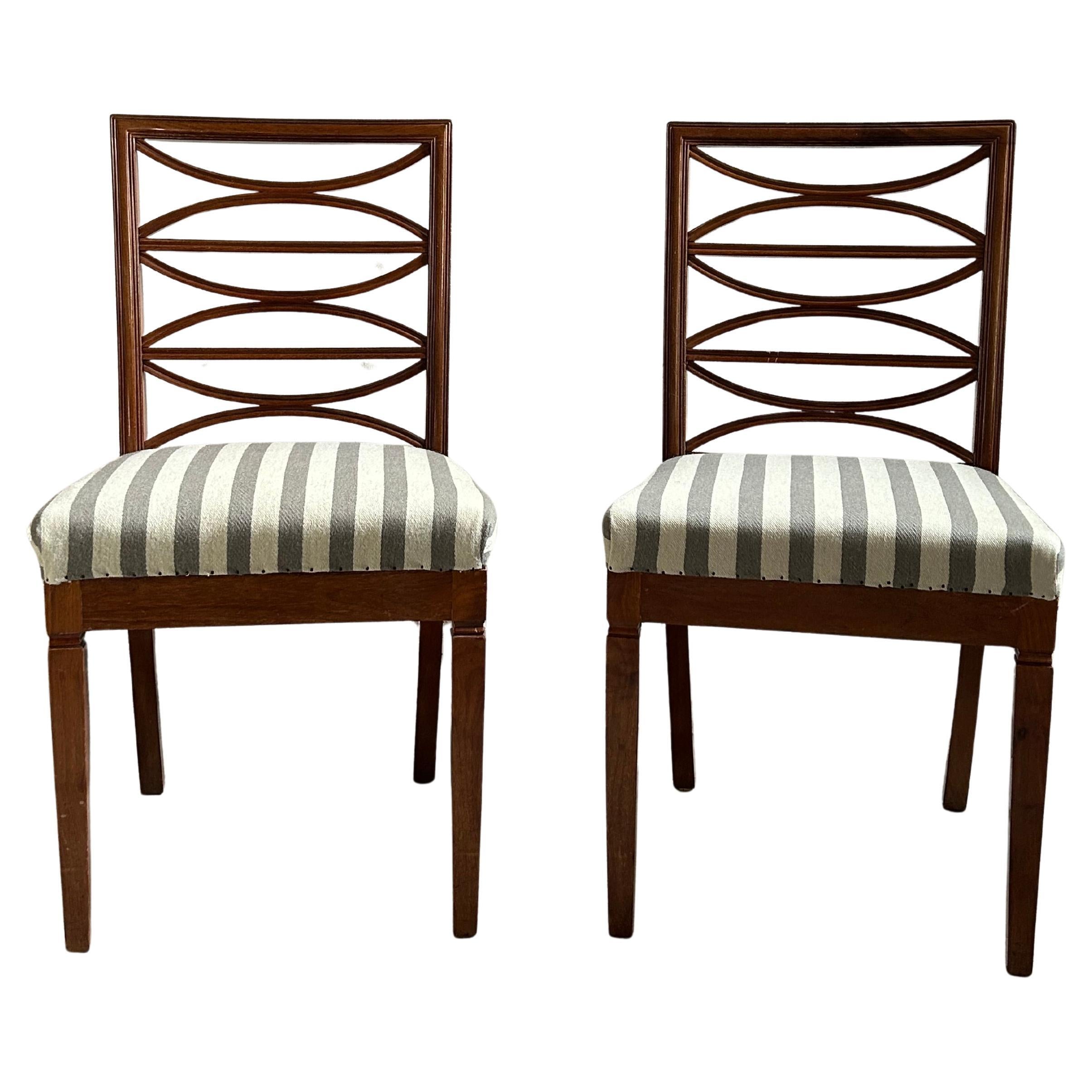 Early 20th century Pair of Johan Rohde Mahogany Chairs, ca. 1900