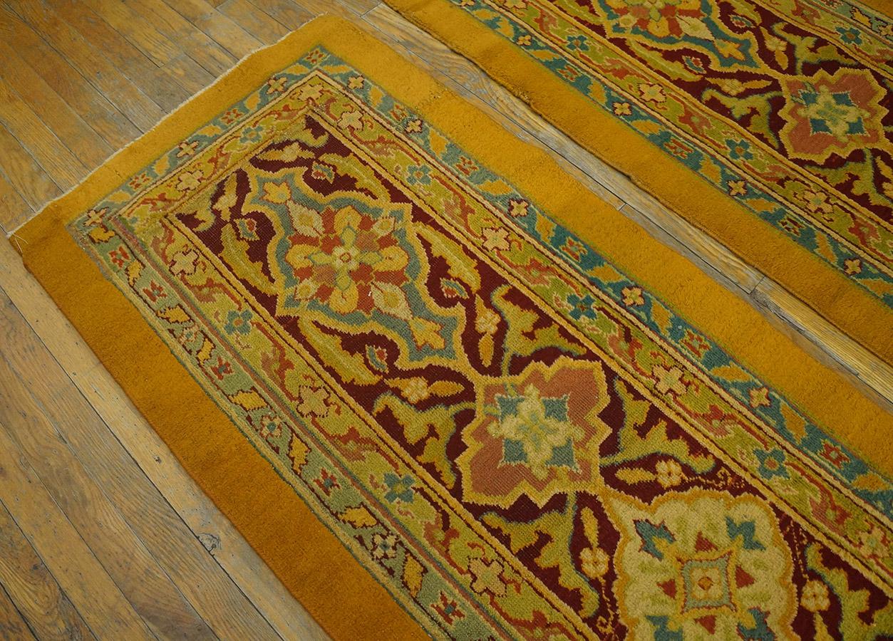 Early 20th Century Pair of N. Indian Agra Carpets ( 2'6