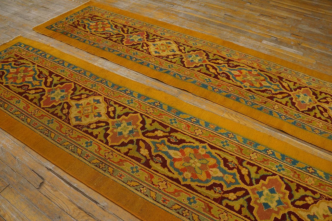 Early 20th Century Pair of N. Indian Agra Carpets ( 2'6