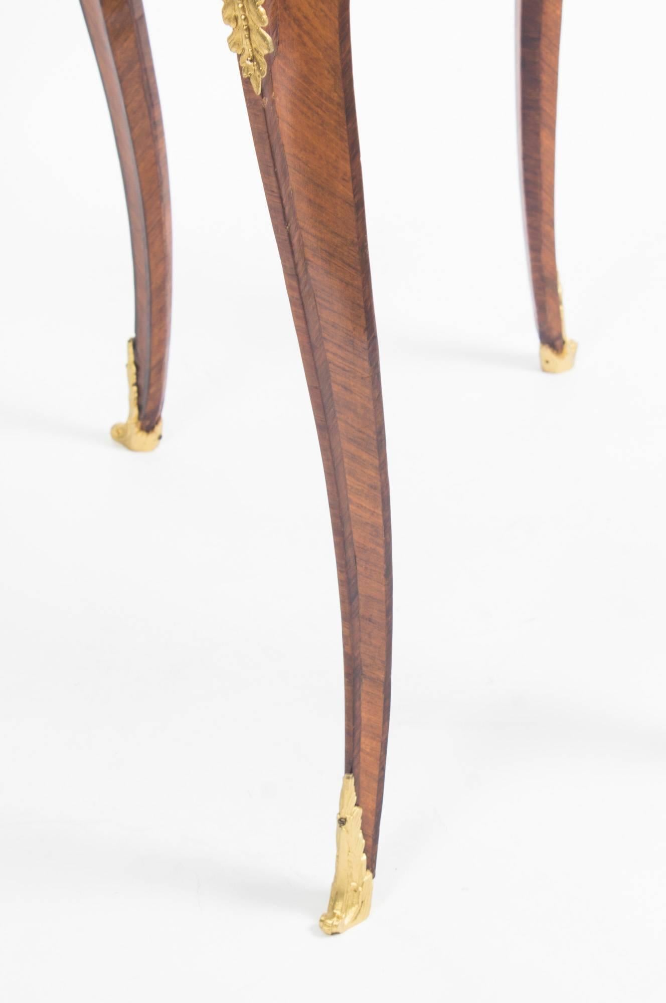 Early 20th Century Pair of Parquetry and Ormolu-Mounted Occasional Tables 9