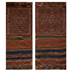 Pareja de alfombras persas Sumak de principios del siglo XX ( 1'8" x 3'5" - 51 x 104 )
