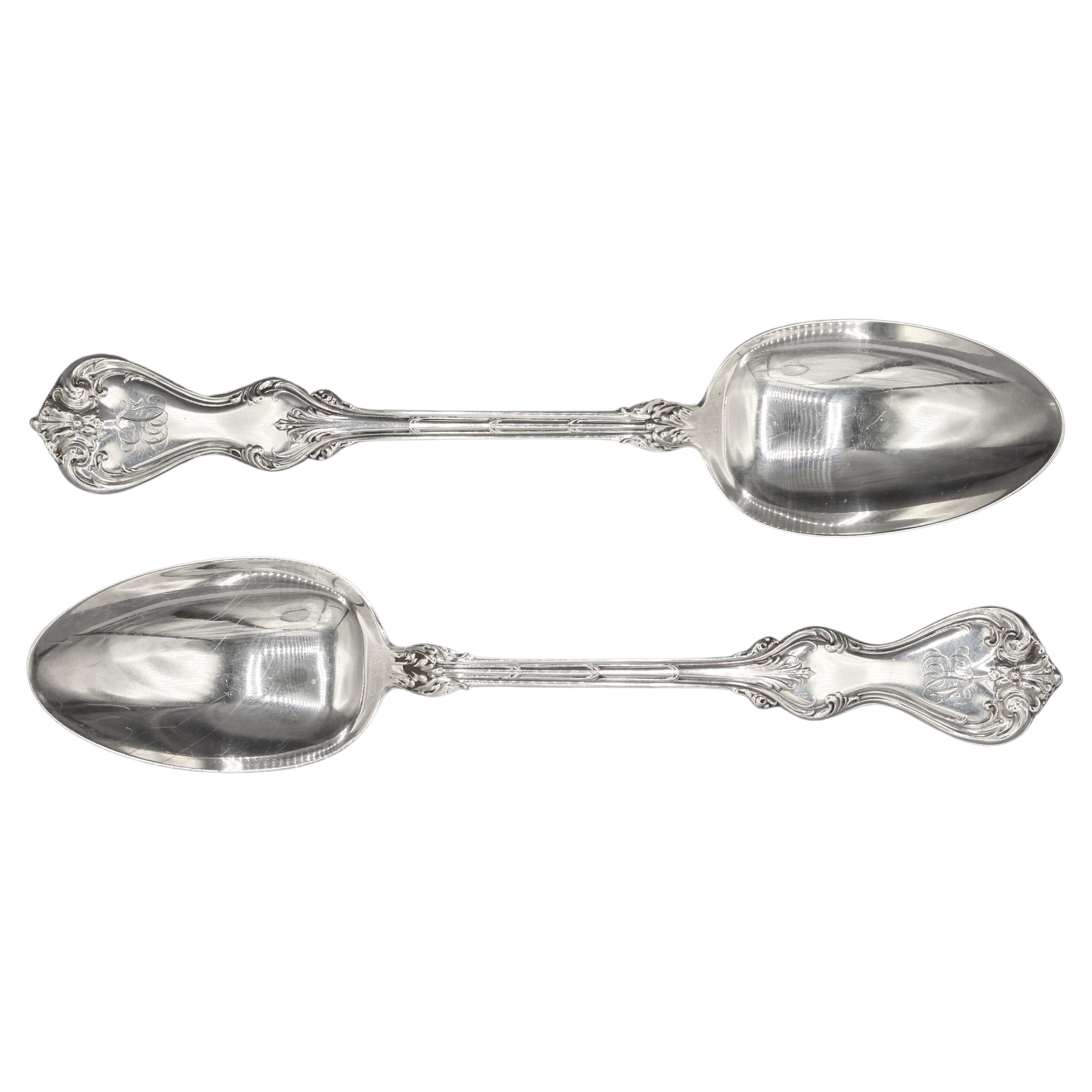 Early 20th Century Pair of Sterling Tablespoons by Gorham For Sale