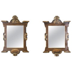 Early 20th Century Pair of Trompe l'oeil Theatre Mirrors