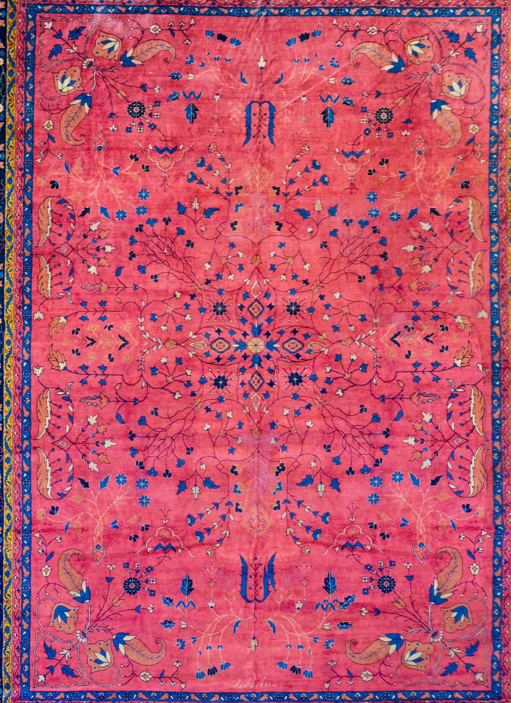 Persian Early 20th Century Palace Size Larestan Rug For Sale