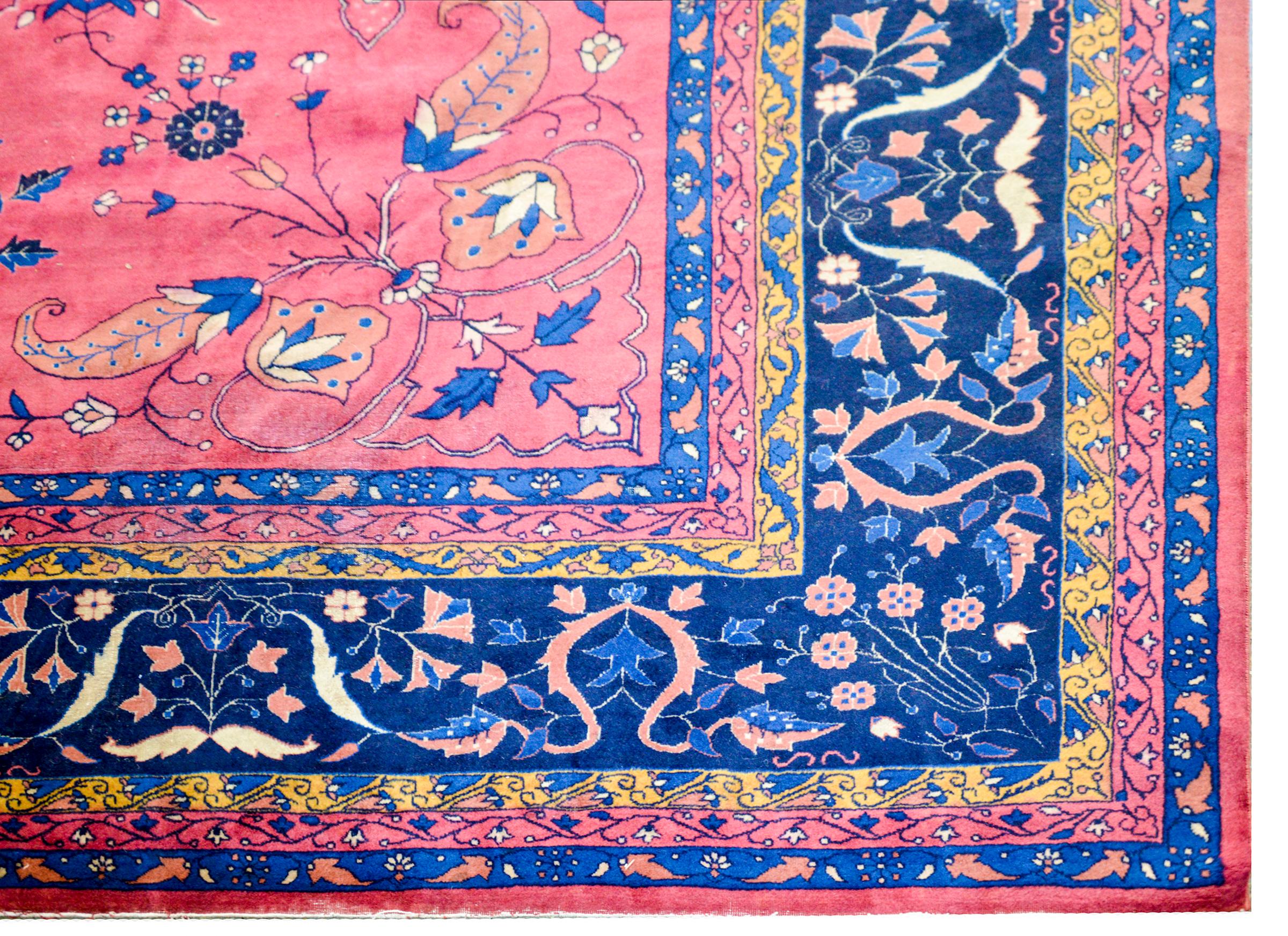Early 20th Century Palace Size Larestan Rug For Sale 2