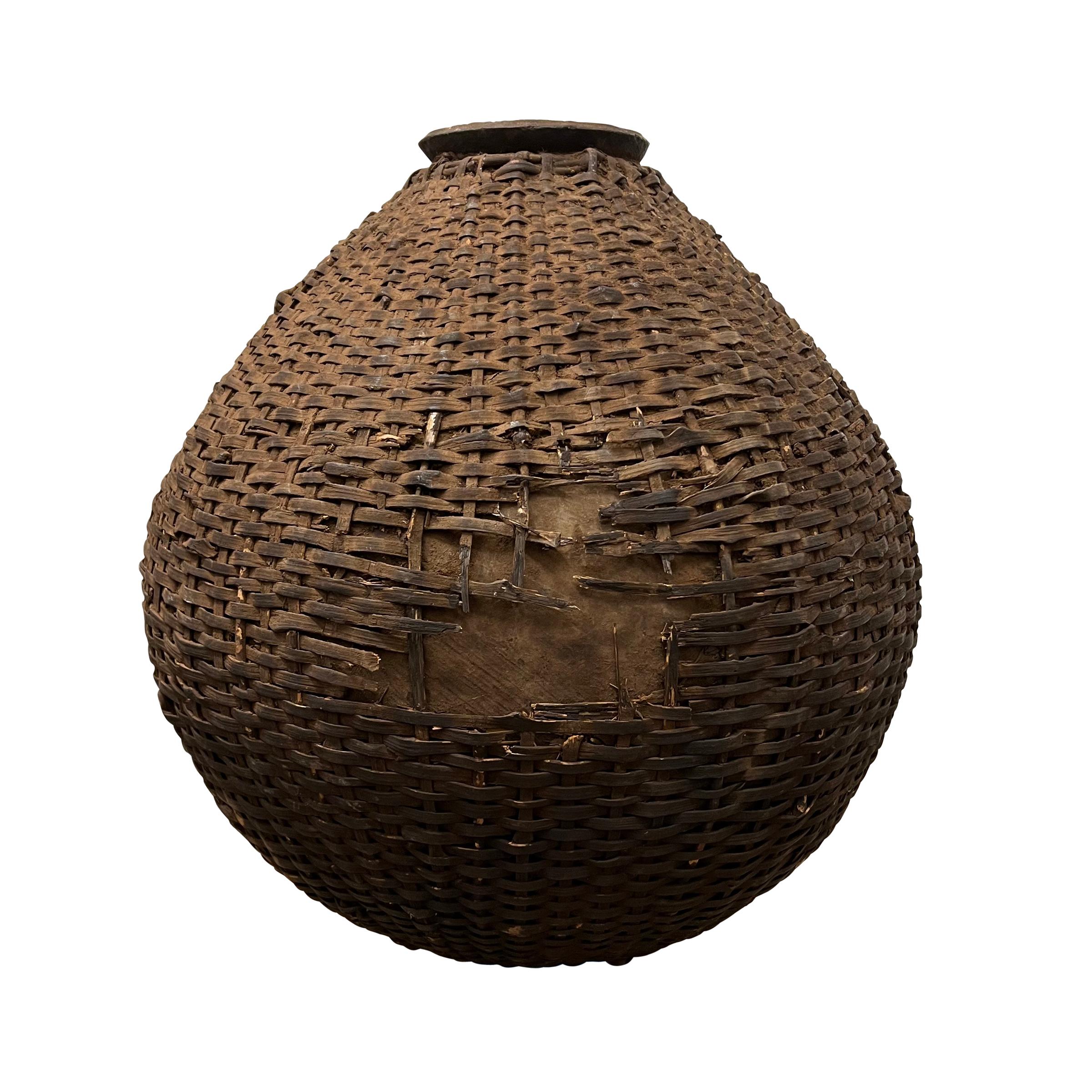 Tribal Early 20th Century Palm Wine Vessel For Sale