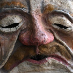 Early 20th century papier Mache carnival mask of a German soldier