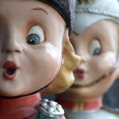 Early 20th Century Papier Mâché Pytram Ltd English Advertising Figures