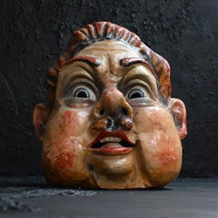 Early 20th century papier mache theatre mask