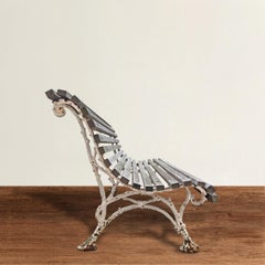 Early 20th Century Parisian Faux Bois Bench
