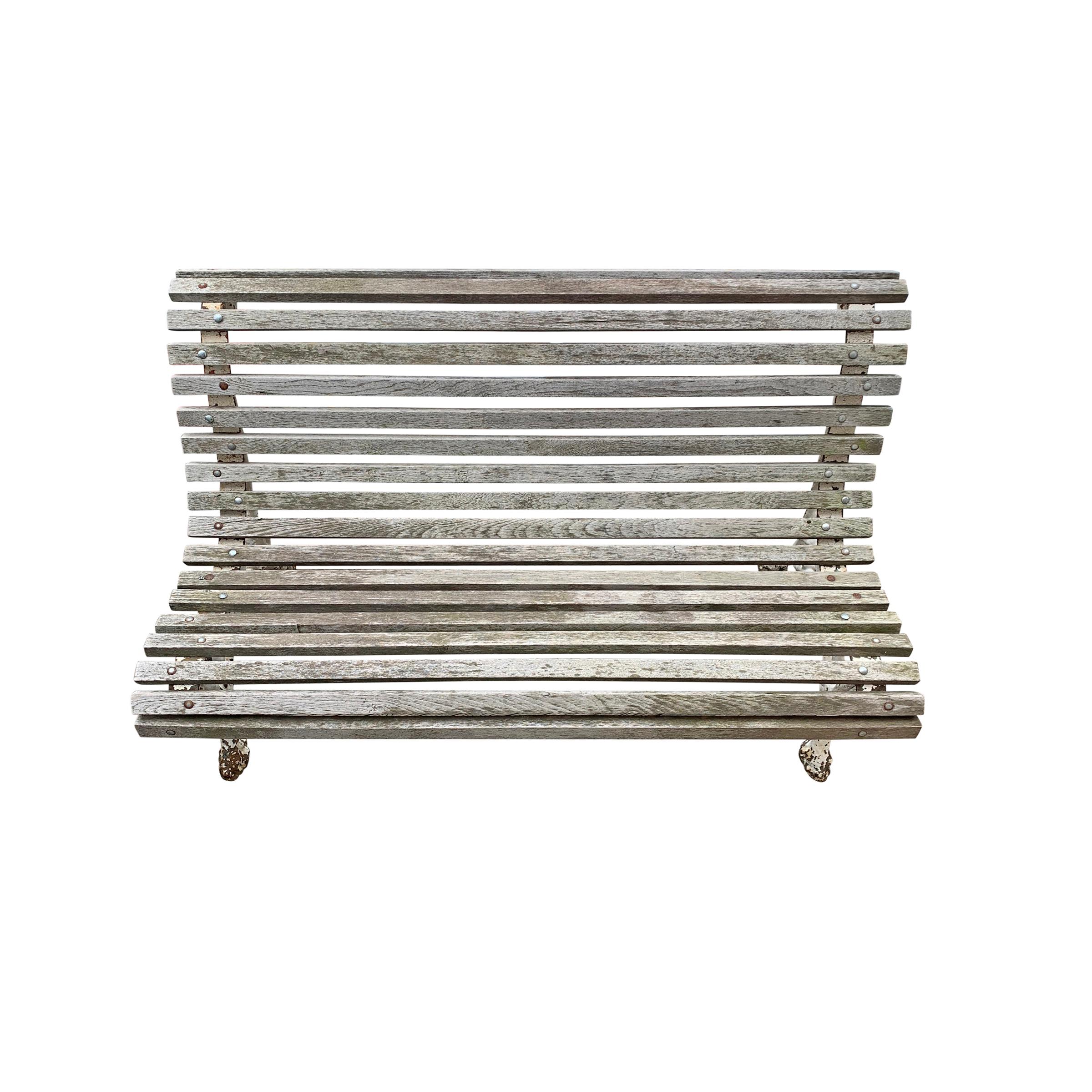 Country Early 20th Century Parisian Faux Bois Bench