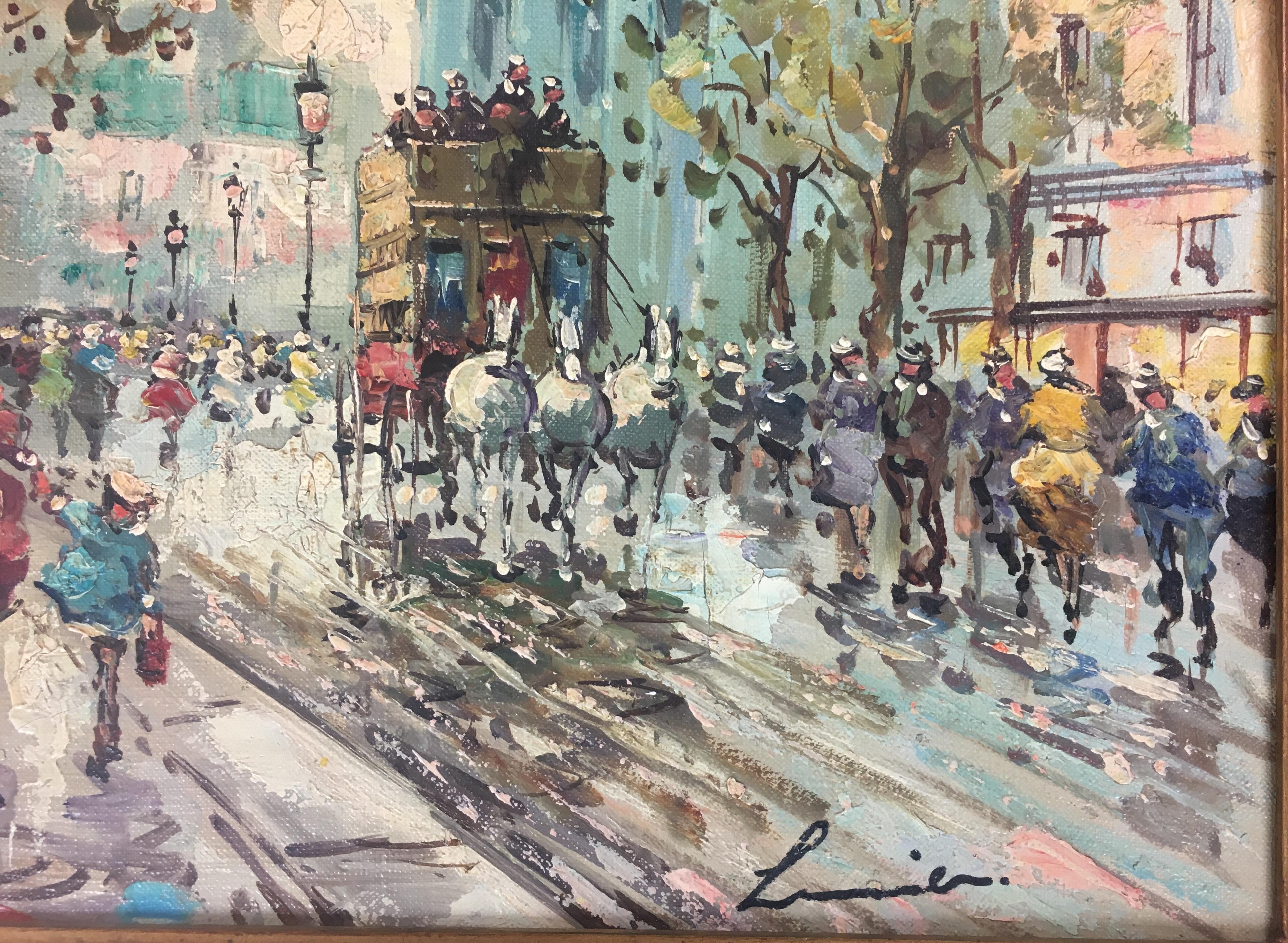 impressionist paris street scene
