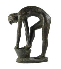 Scultura in bronzo patinato dei primi del Novecento di Carlos de la Cárcova, Argentina