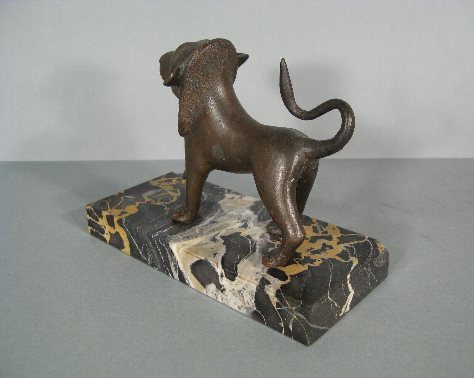 French Early 20th Century Patinated Bronze Stylized Lion Sculpture - 1Y183