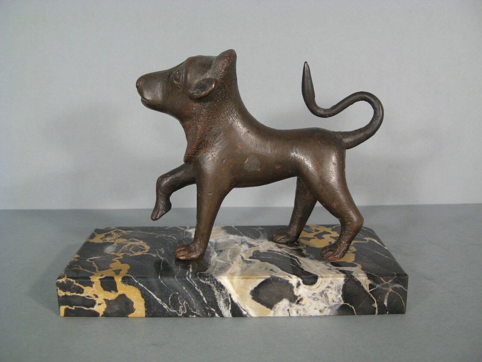 Early 20th Century Patinated Bronze Stylized Lion Sculpture - 1Y183 1