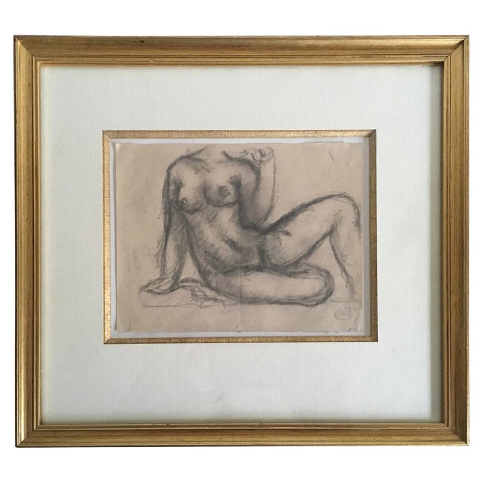 Early 20th Century Pencil Sketch by Aristide Maillol