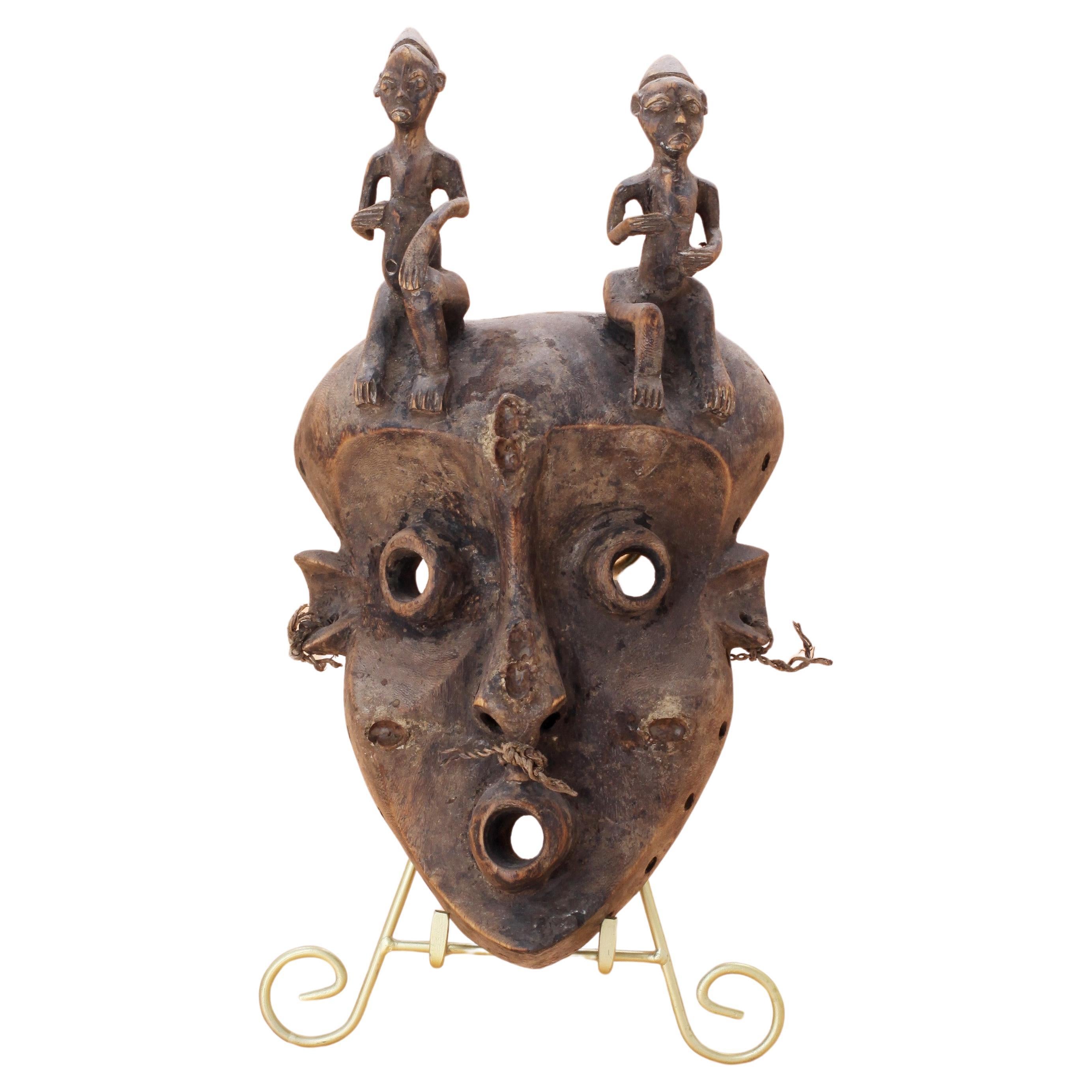 Early 20th Century Pende "Circumcision Ceremonial" Mask For Sale