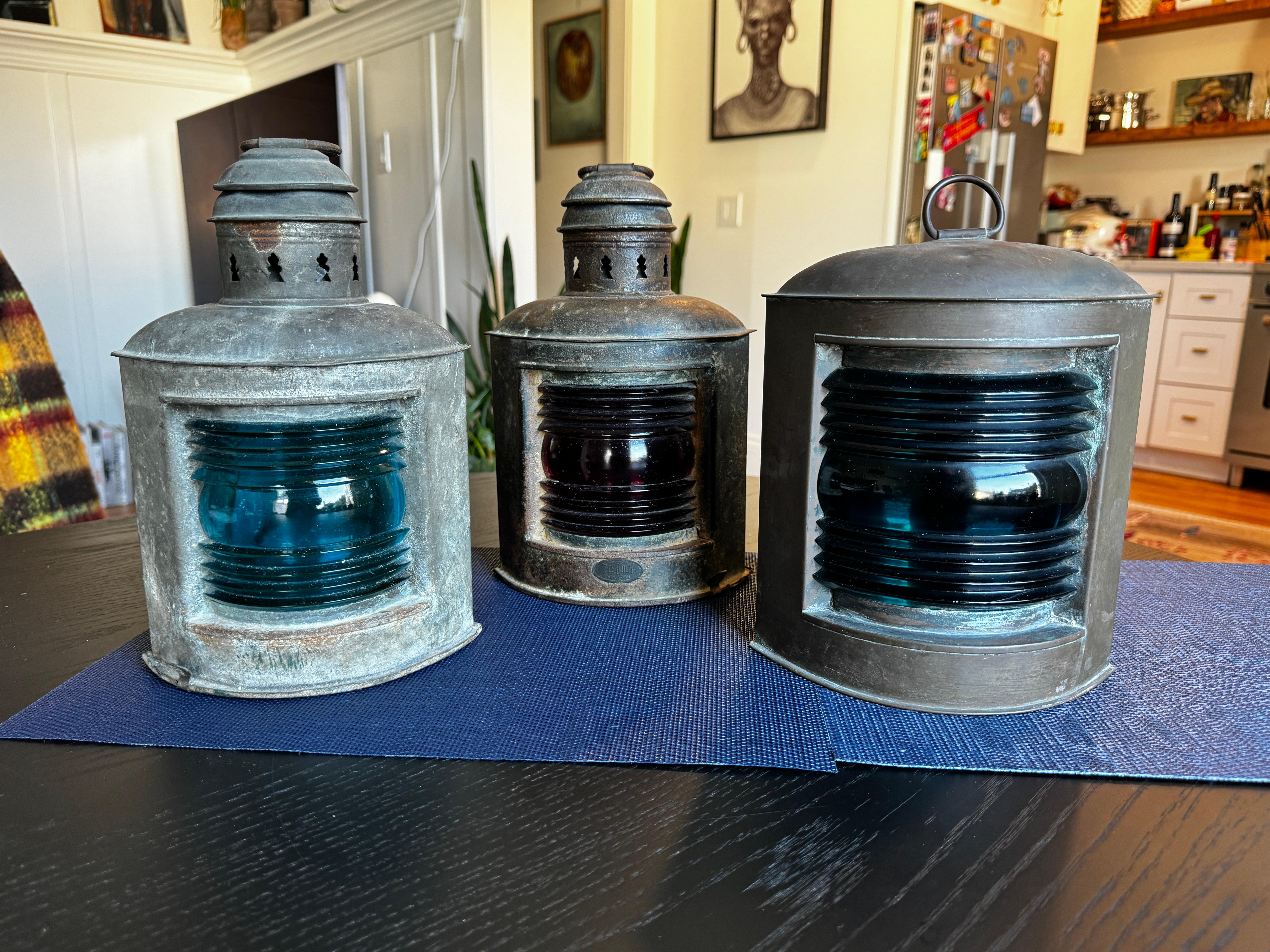 Early 20th Century Perko Tiebout Marine Lanterns For Sale 1