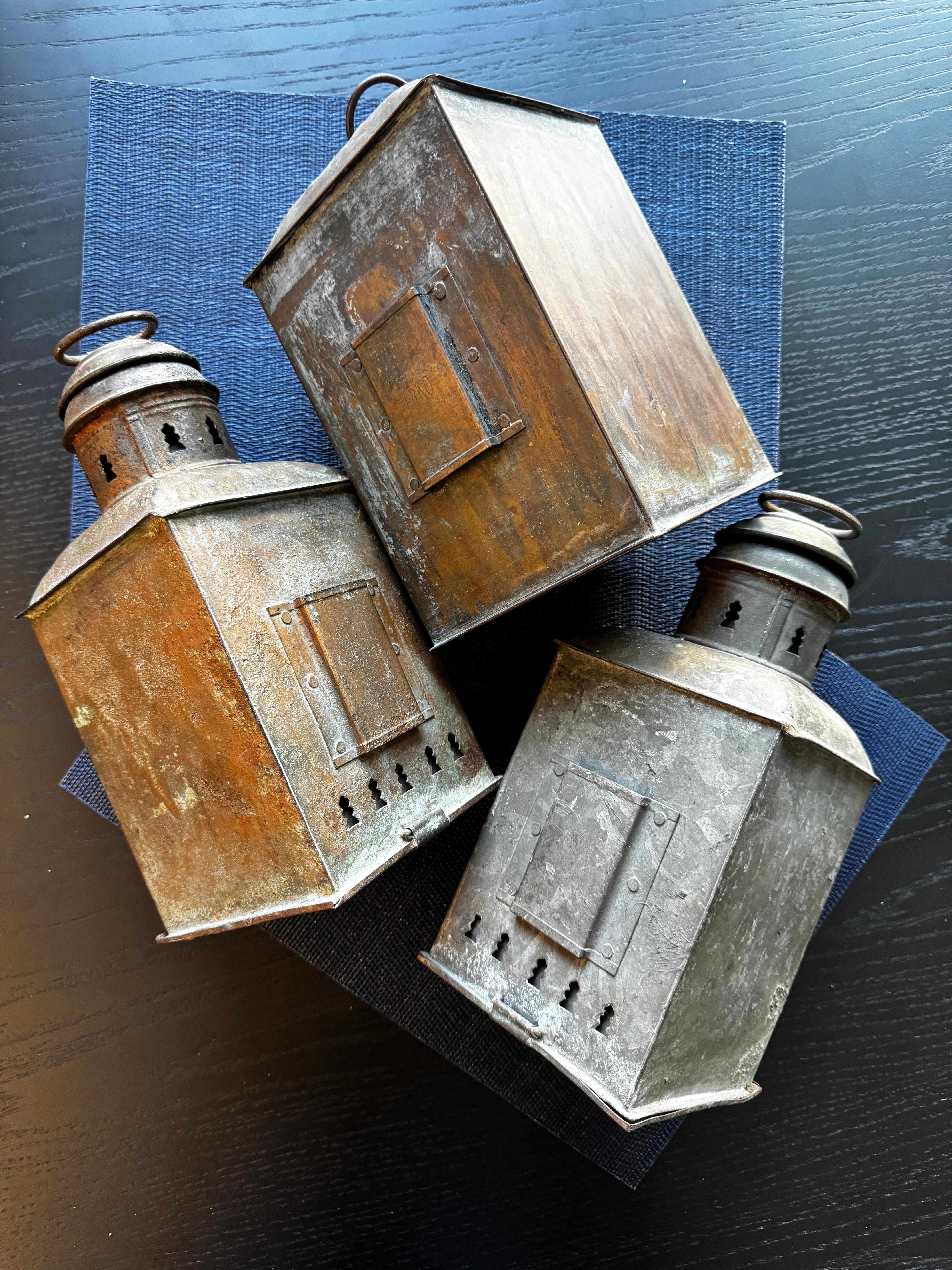 Early 20th Century Perko Tiebout Marine Lanterns For Sale 2
