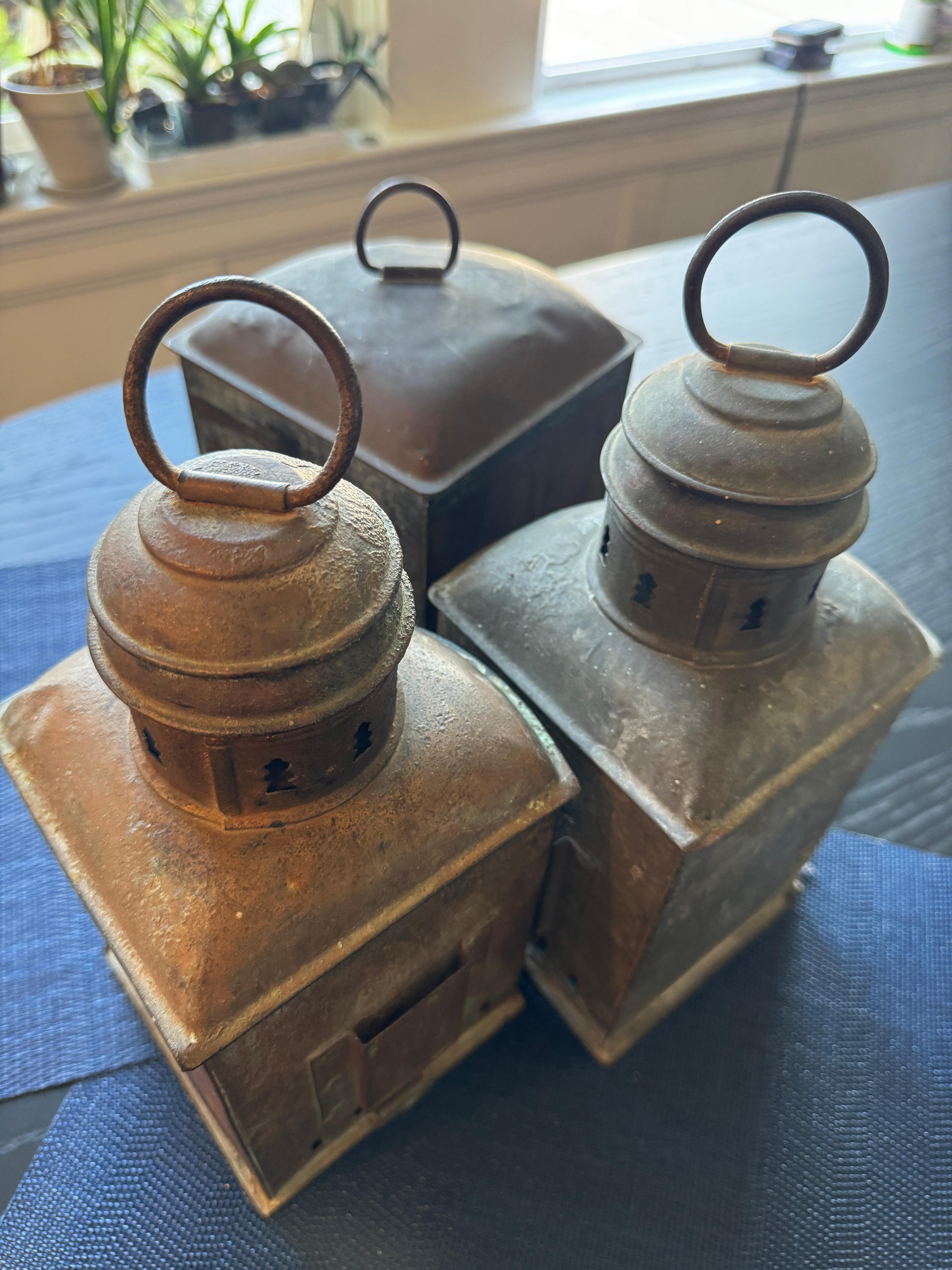 Early 20th Century Perko Tiebout Marine Lanterns For Sale 3