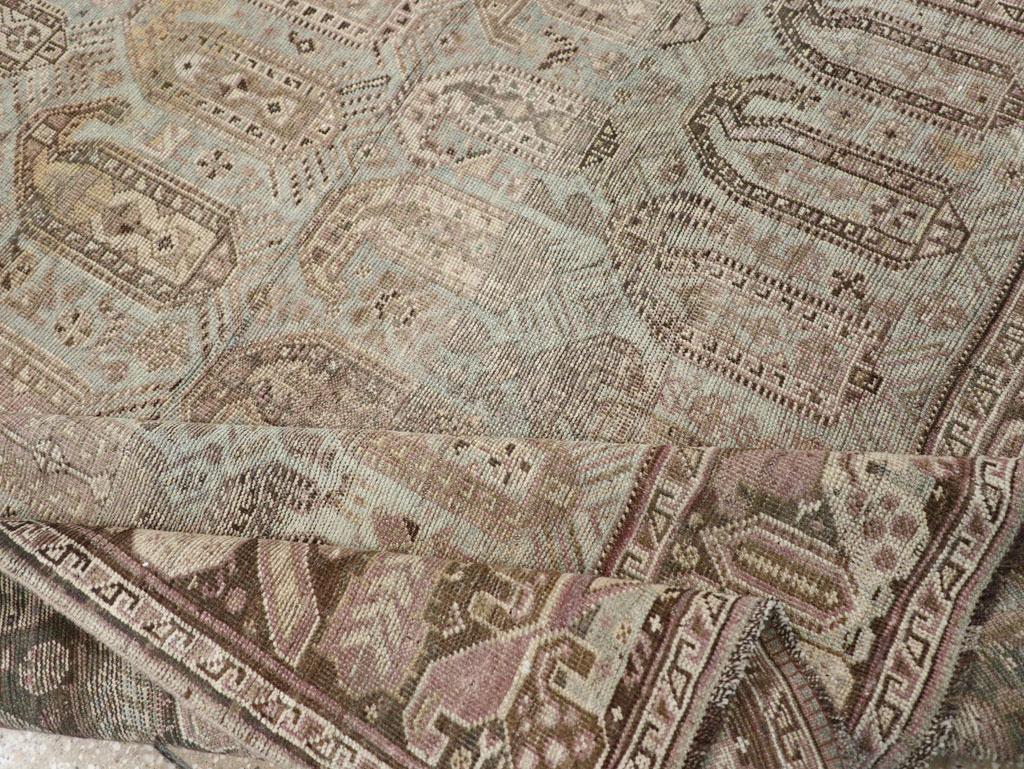 Alfombra de acento persa Afshar de principios del siglo XX Lana en venta