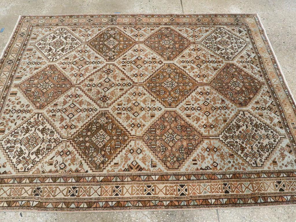 Persiano Early 20th Century Persian Afshar Accent Rug in vendita
