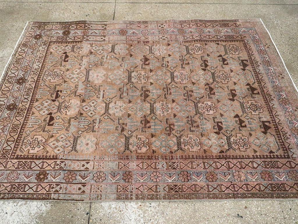 Early 20th Century Persian Afshar Accent Rug Persa en venta