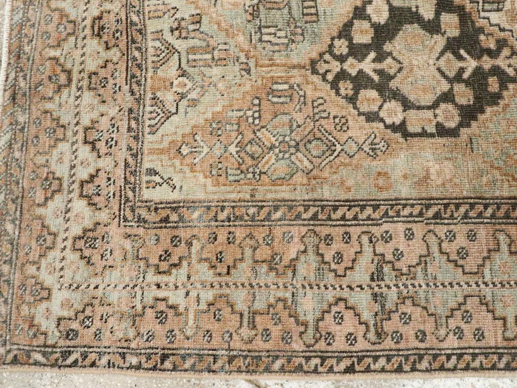 Early 20th Century Persian Afshar Accent Rug In Excellent Condition For Sale In New York, NY