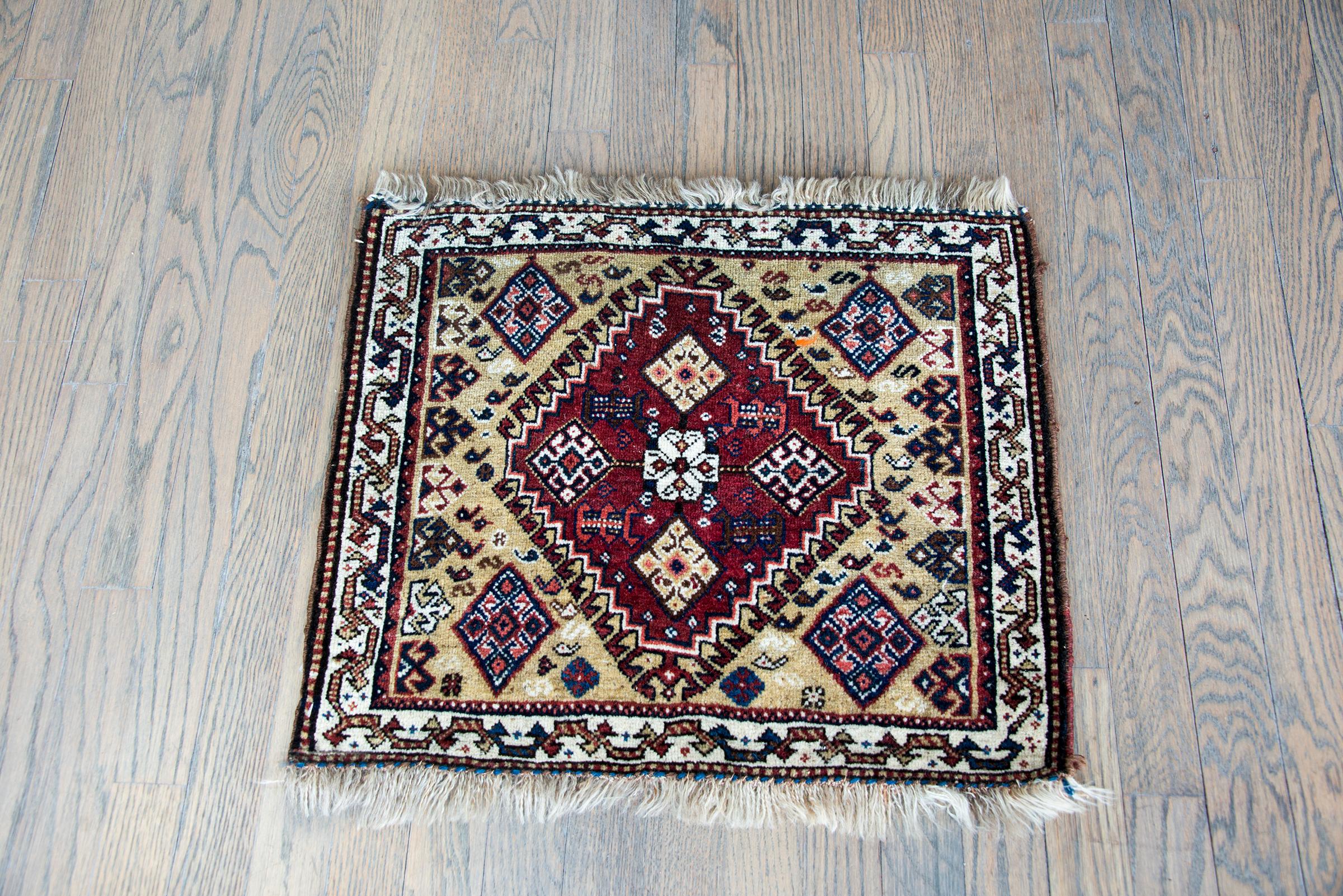 Early 20th Century Persian Afshar Rug For Sale 3
