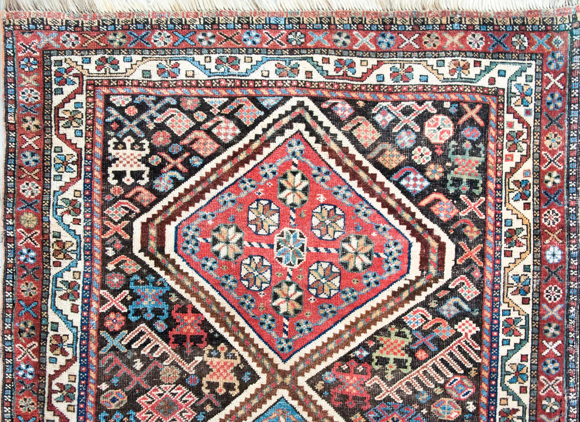 Persischer Afshar-Teppich des frühen 20. Jahrhunderts im Angebot 3