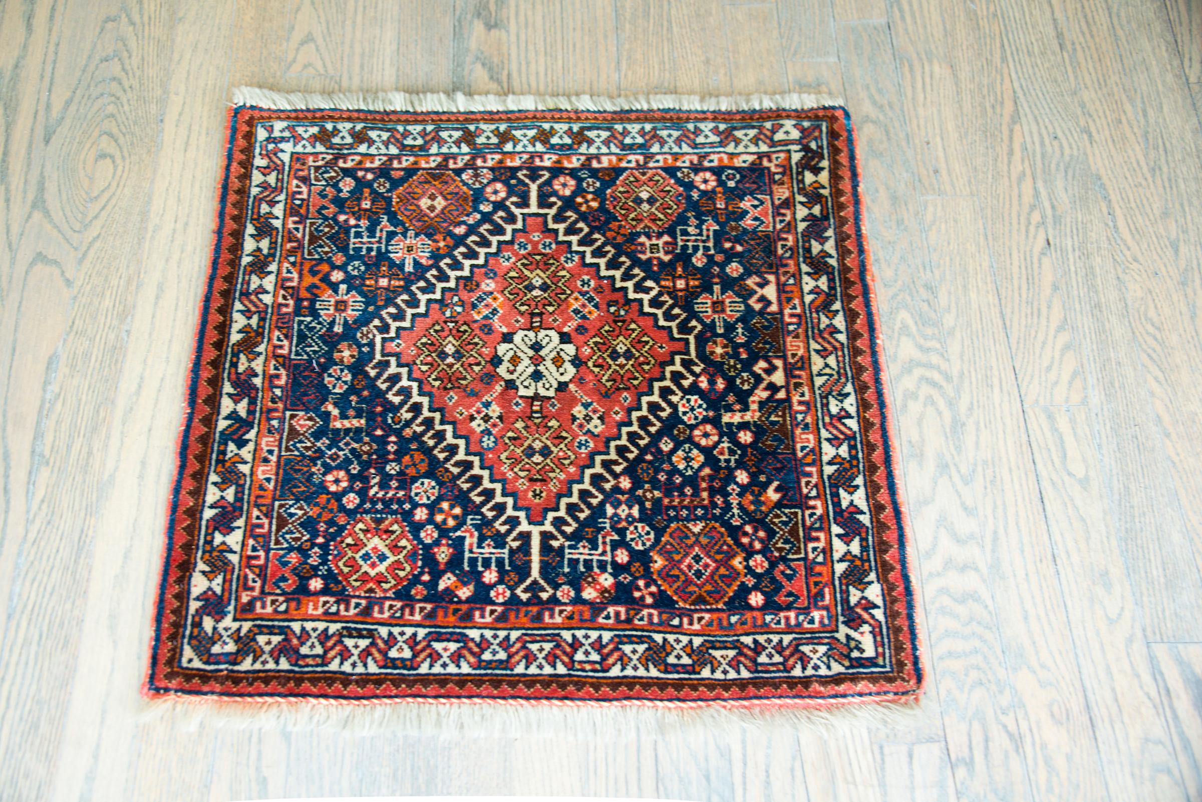 Early 20th Century Persian Afshar Rug For Sale 4