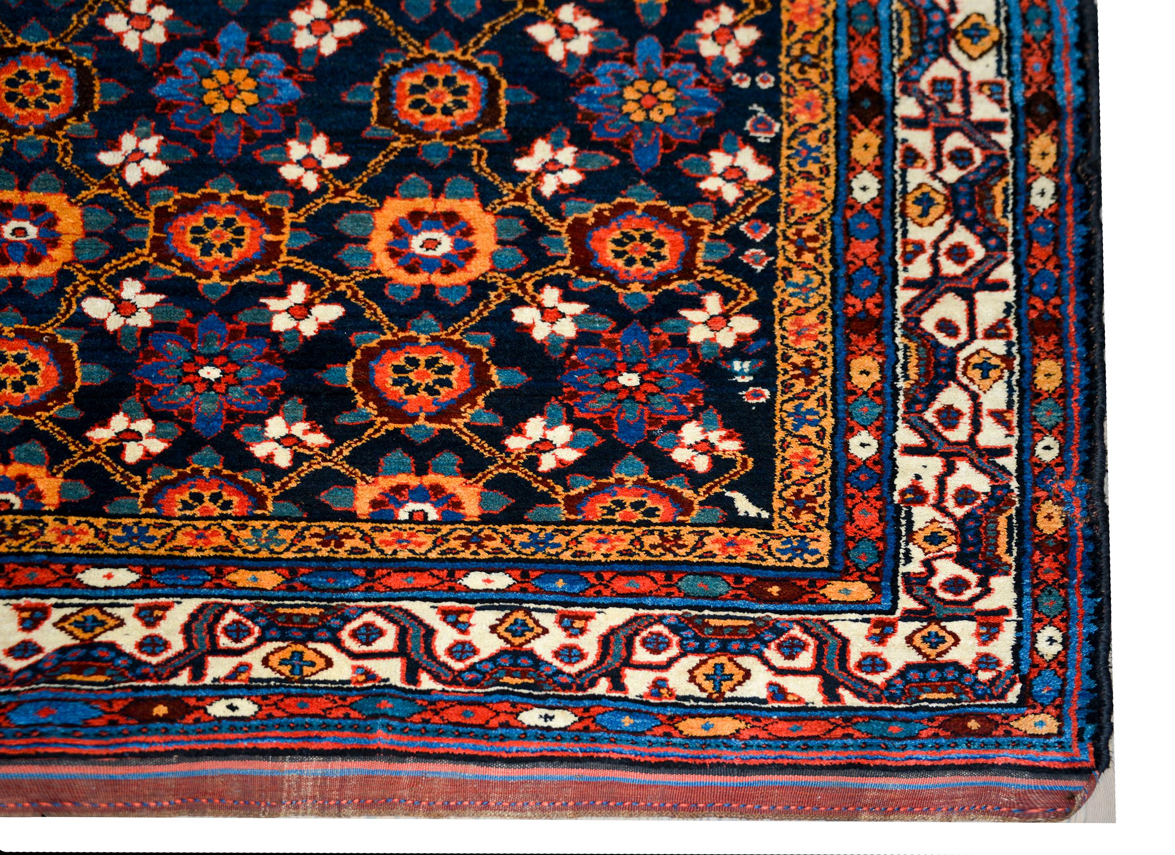 Early 20th Century Persian Afshar Rug For Sale 5