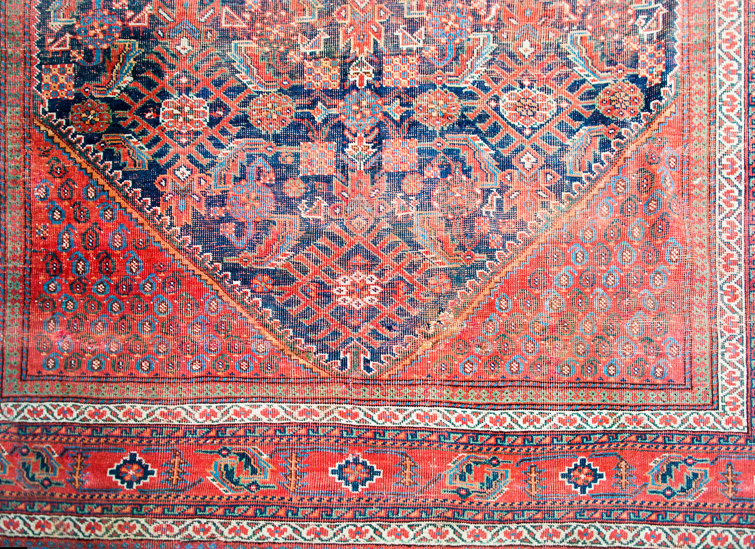 Early 20th Century, Persian Afshar Rug For Sale 6