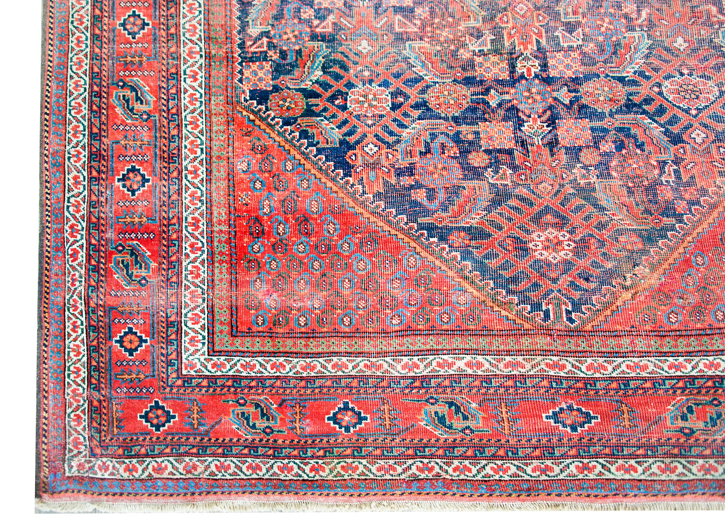 Persischer Afshar-Teppich, frühes 20. Jahrhundert im Angebot 6