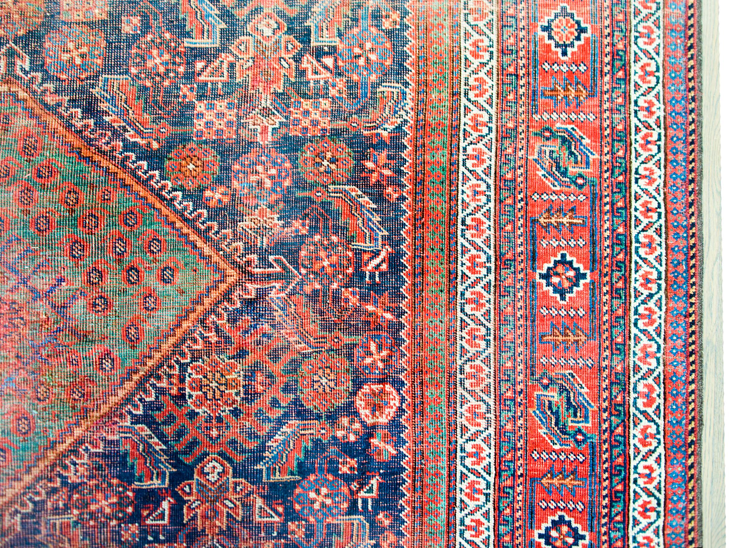 Persischer Afshar-Teppich, frühes 20. Jahrhundert (Frühes 20. Jahrhundert) im Angebot