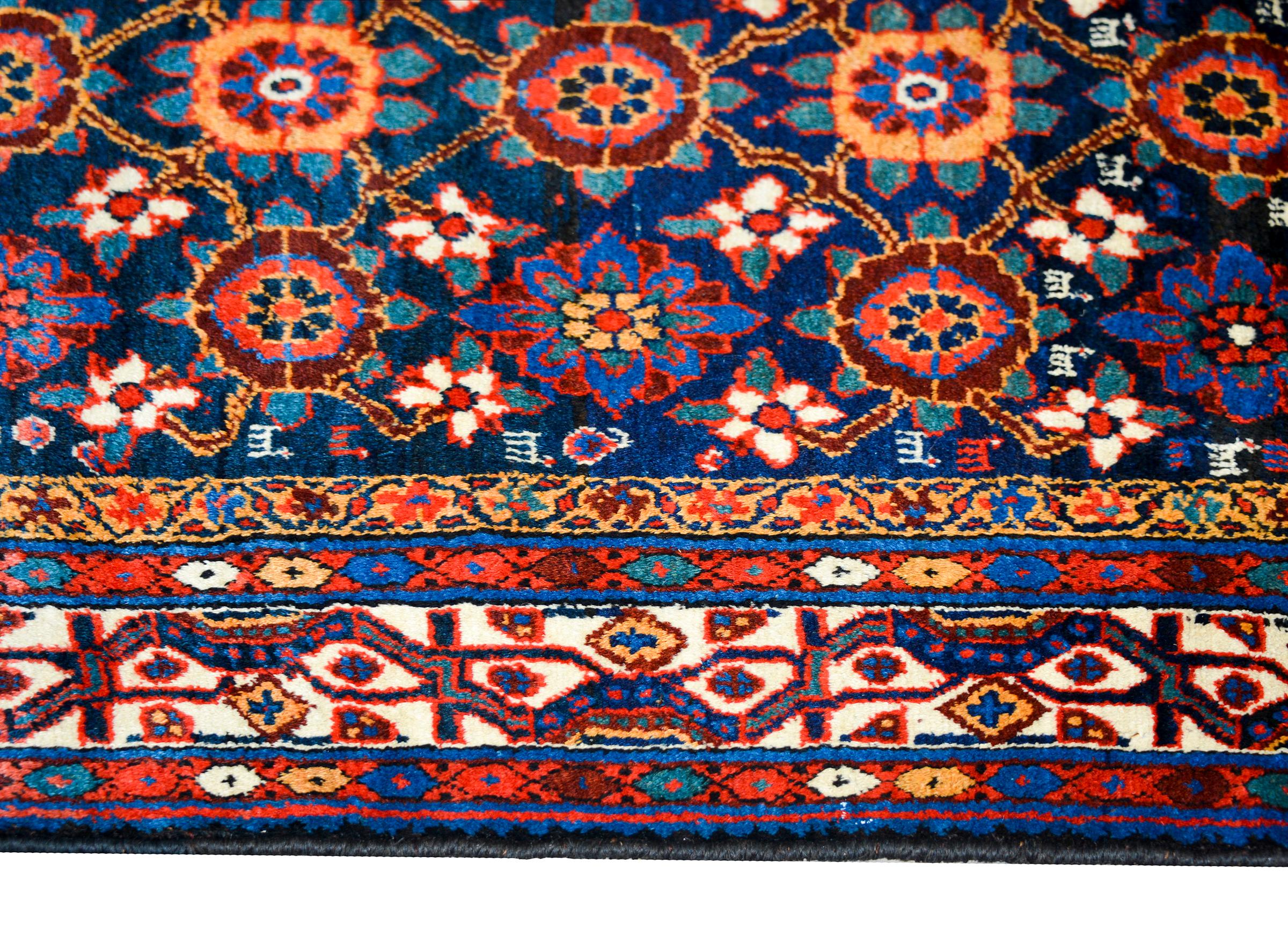 Wool Early 20th Century Persian Afshar Rug For Sale