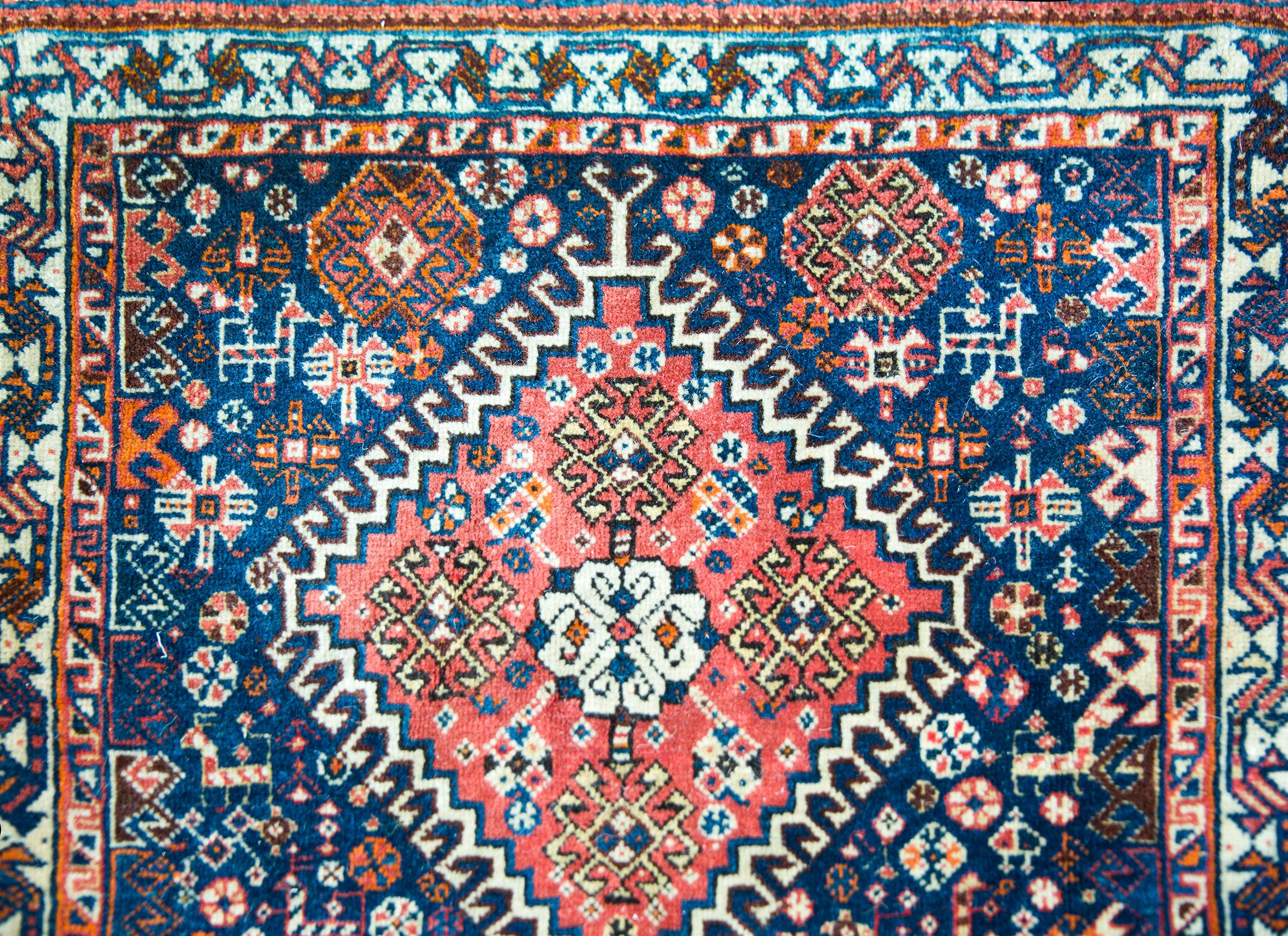 Persischer Afshar-Teppich des frühen 20. Jahrhunderts (Mitte des 20. Jahrhunderts) im Angebot