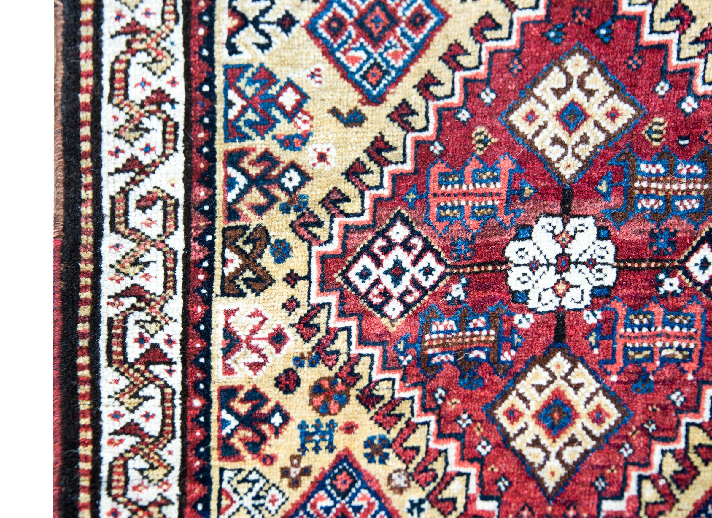 Wool Early 20th Century, Persian Afshar Rug For Sale