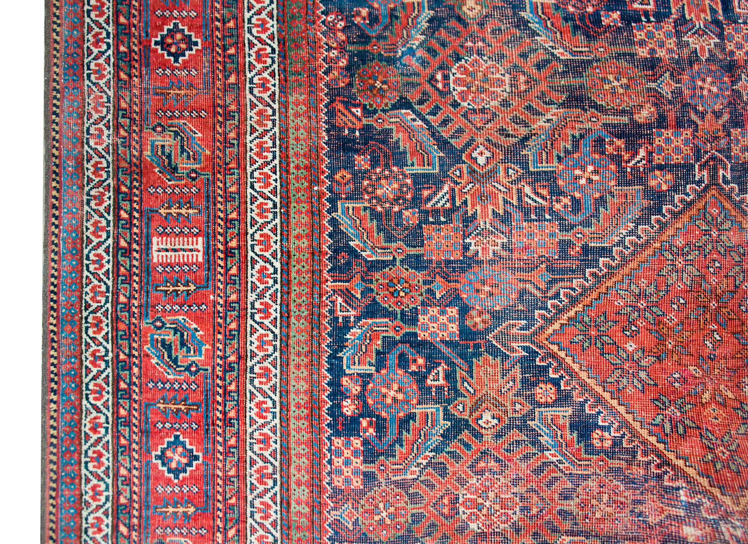 Persischer Afshar-Teppich, frühes 20. Jahrhundert (Wolle) im Angebot
