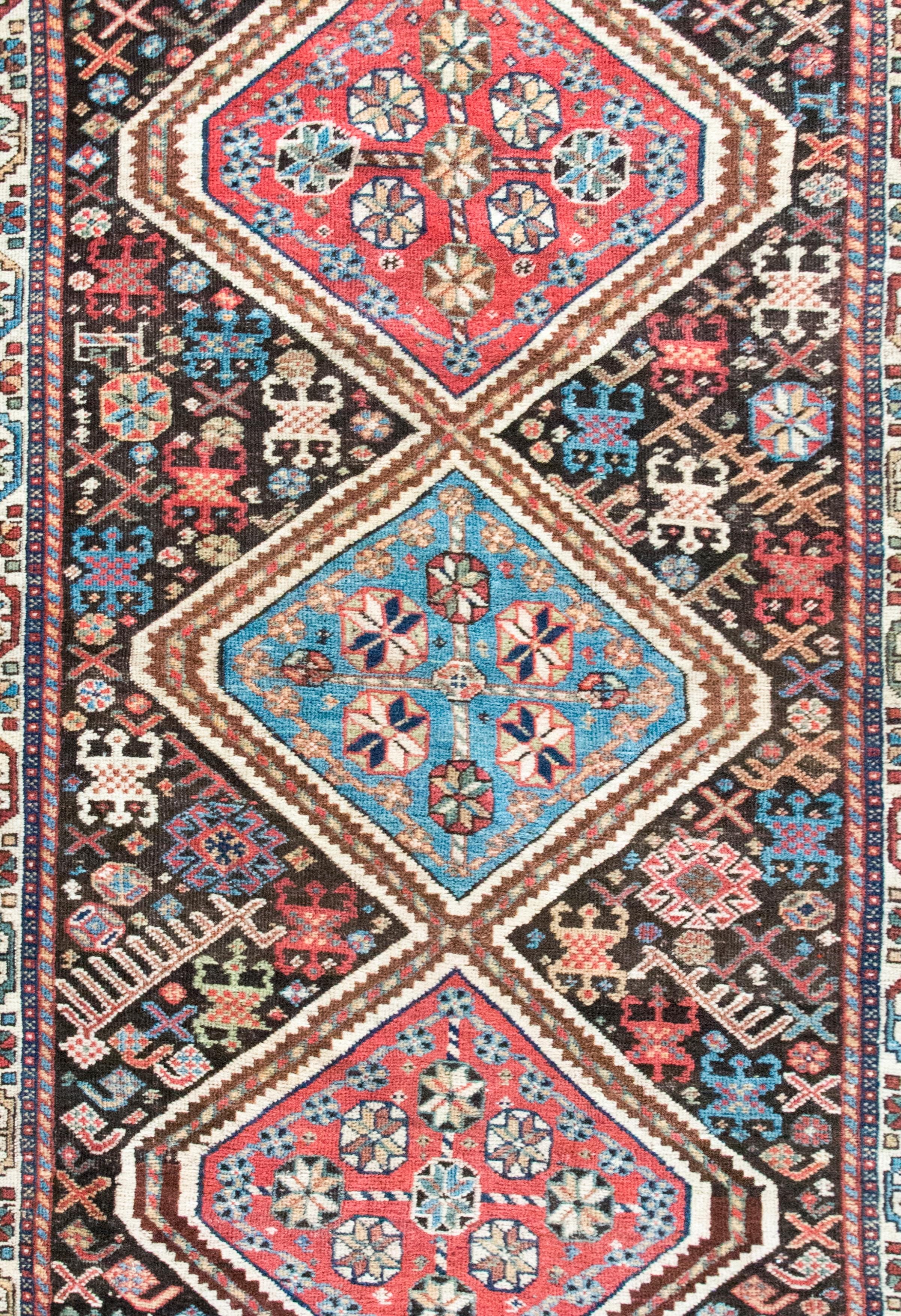 Persischer Afshar-Teppich des frühen 20. Jahrhunderts (Wolle) im Angebot