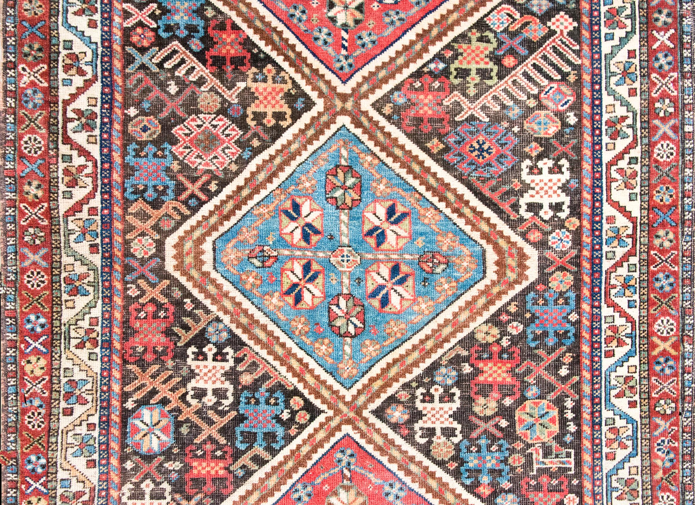 Persischer Afshar-Teppich des frühen 20. Jahrhunderts im Angebot 2