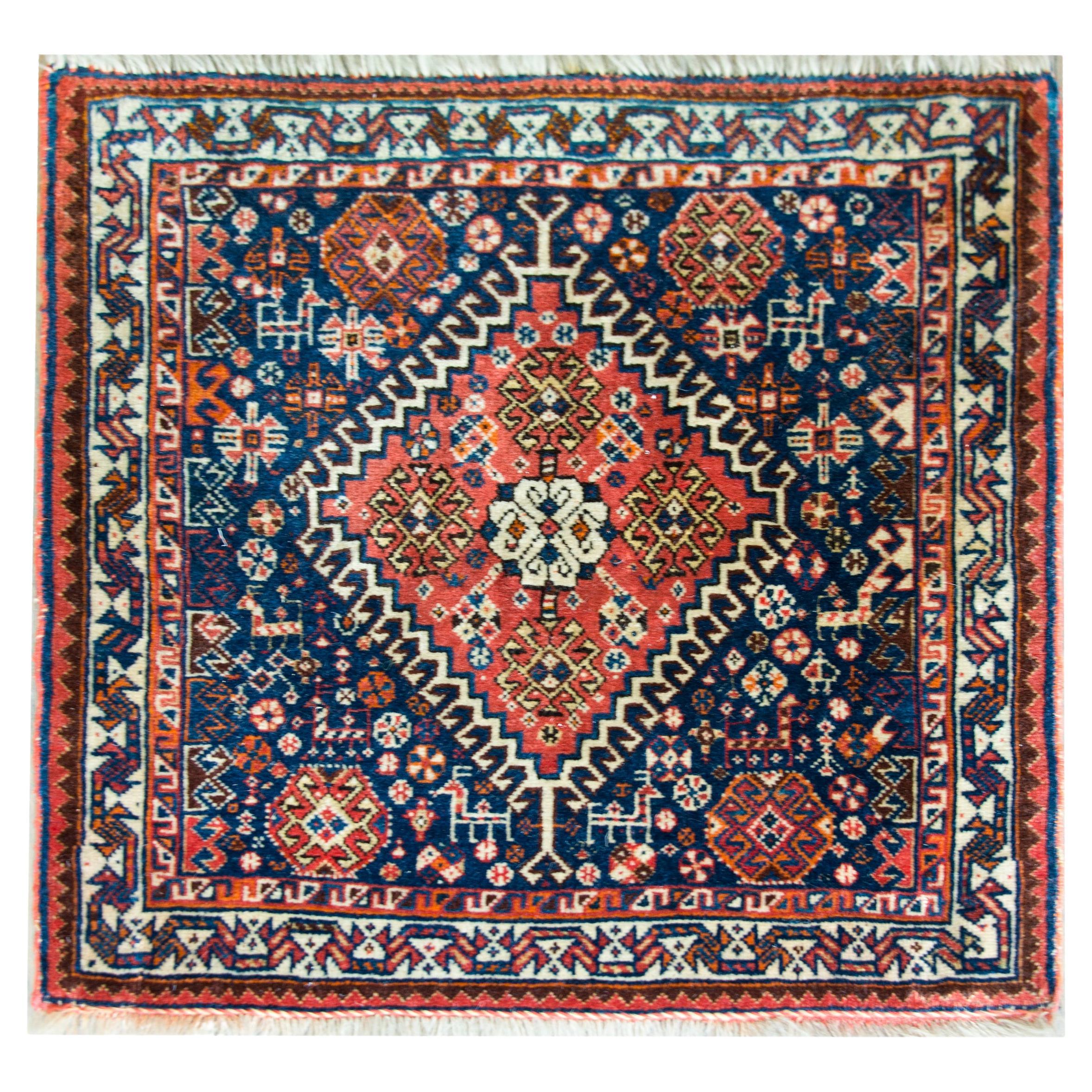 Early 20th Century Persian Afshar Rug For Sale