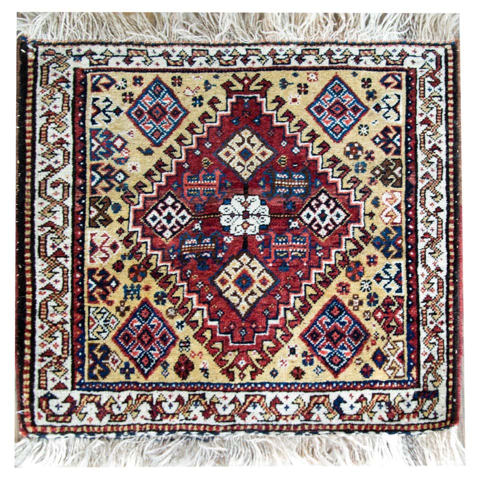 Tribal Antique Persian Afshar Rug For Sale at 1stDibs