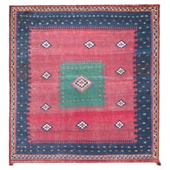 Early 20th Century Persian Afshar Sofreh Rug