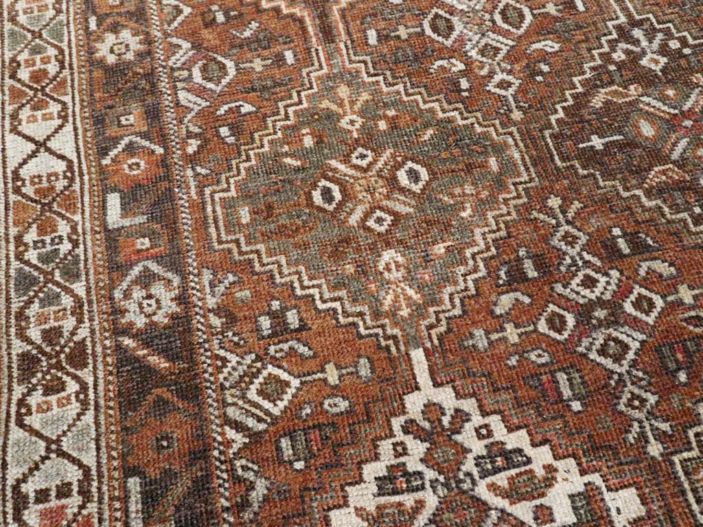 Persischer Afshar-Würfelteppich, frühes 20. Jahrhundert (Handgeknüpft) im Angebot