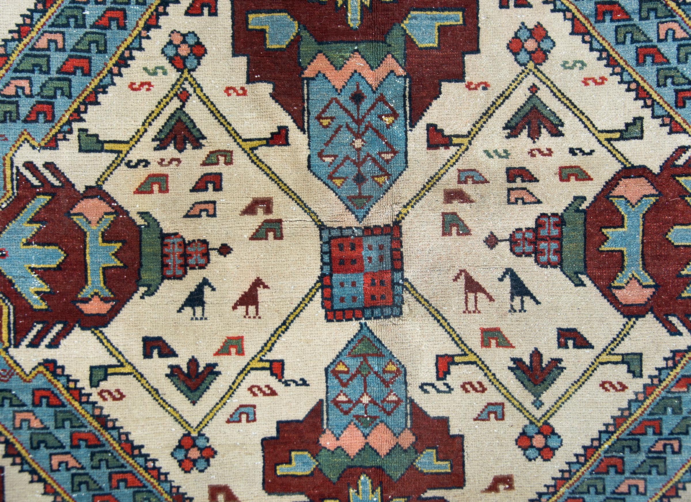 Early 20th Century Persian Ardabil Rug For Sale 3