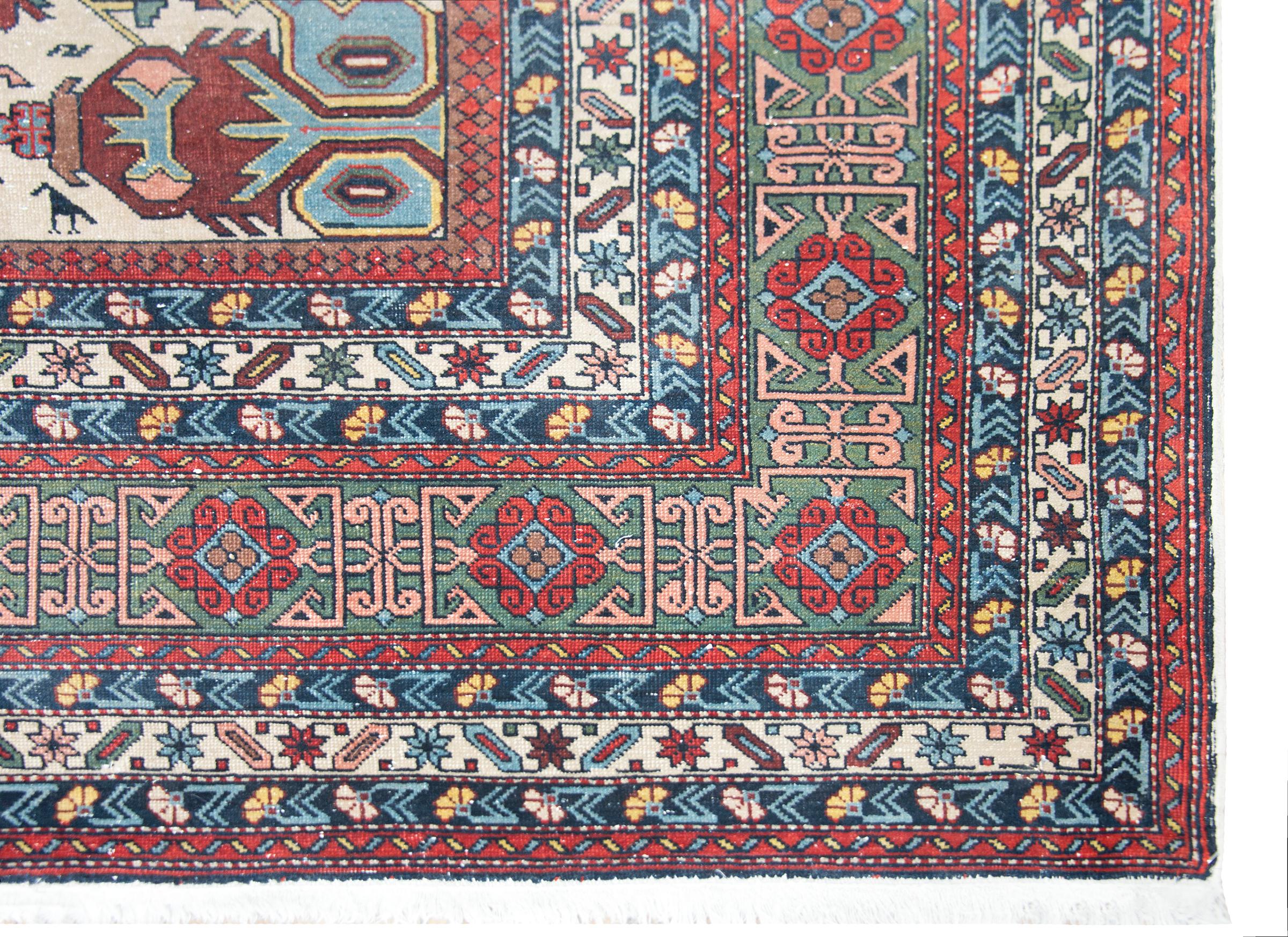 Early 20th Century Persian Ardabil Rug For Sale 5